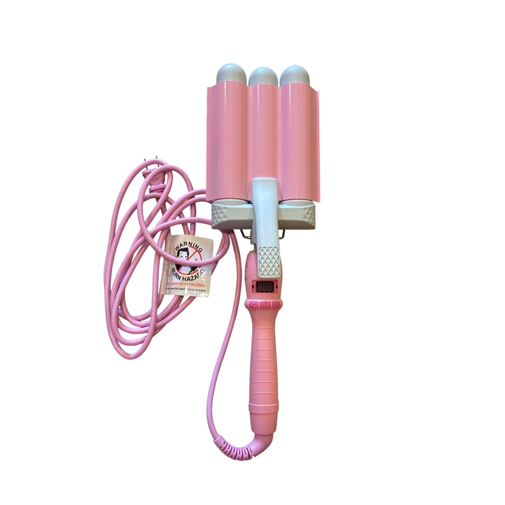 Mermade Hair 32mm 1.25" Pro Waver Triple Barrel Curling Iron NWOB
